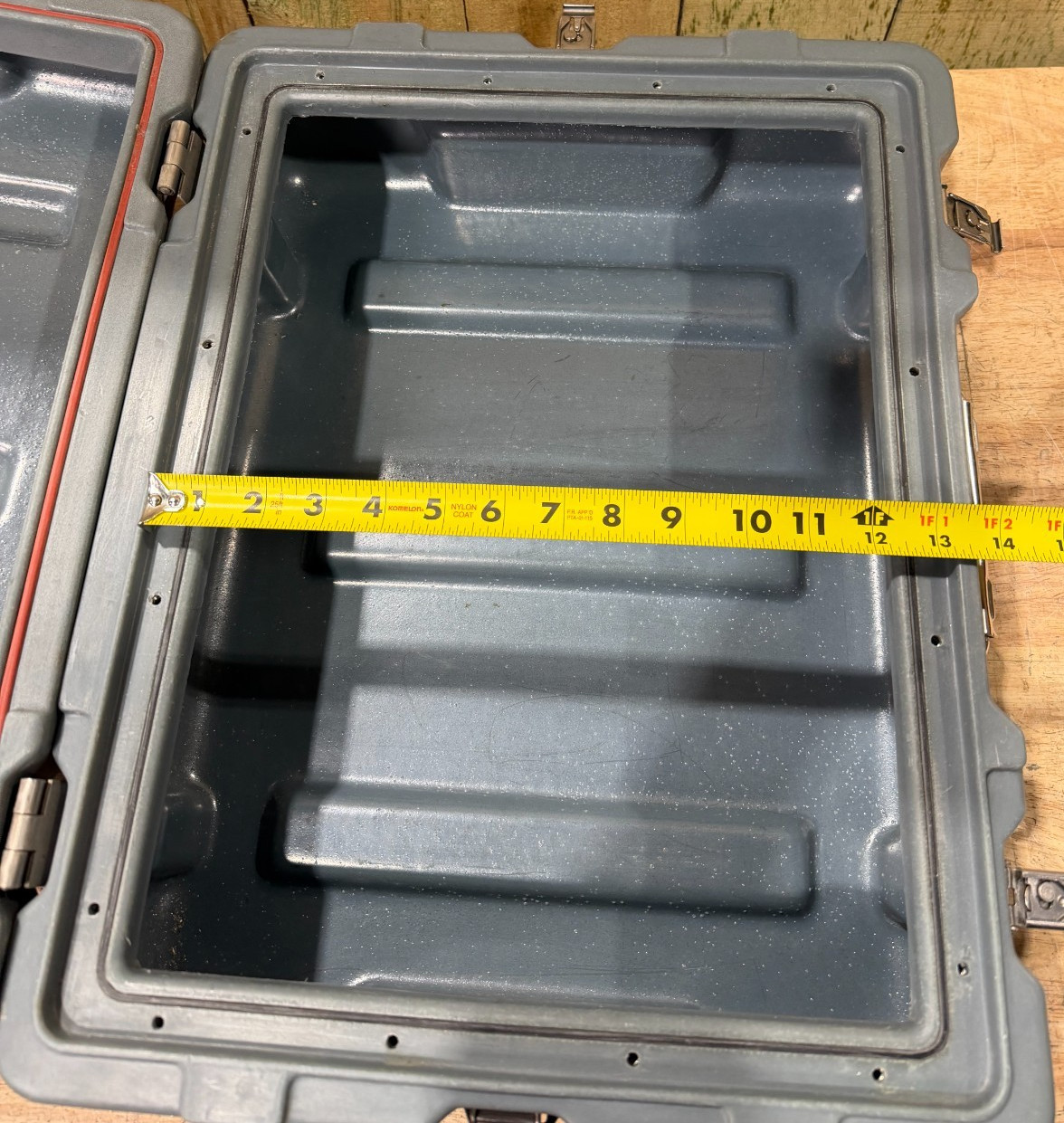 Pelican Hardigg Case 19x15x9" Grey Waterproof Storage Footlocker