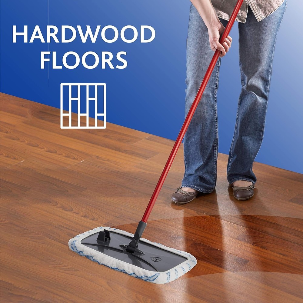 Eco-Friendly Hardwood Floor Microfiber Mop Refill - Machine Washable & Reusable