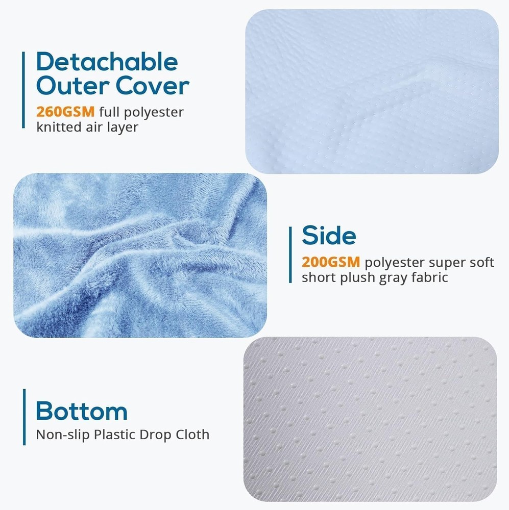 Wedge Pillow, 12" Memory Foam Bed Wedge Pillow