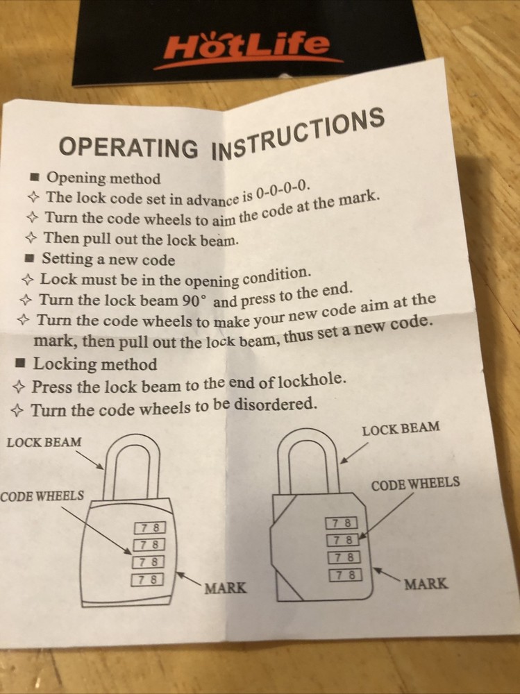 2 Pack - Padlock Heavy Duty 4-Digit Re-settable Combination Lock For Multi- Use