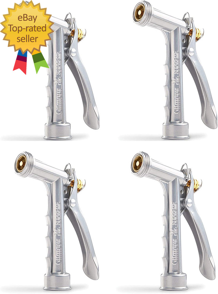 Solid Metal Hose Spray Nozzle with Threaded Front Garden Watering - 573TF