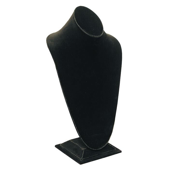 Black Velvet Jewelry Necklace Bust Necklace Display Stand ~ 18 Styles
