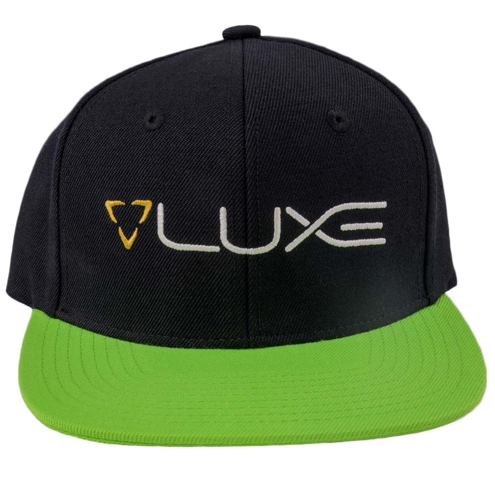 DLX Luxe Paintball Snapback Hat - Black / Lime