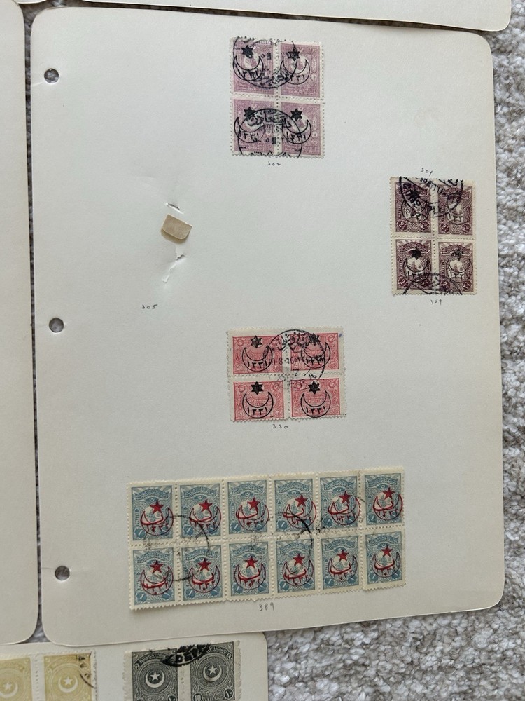 Ottoman Empire / Turkey / Stamp Collection / Large Blocks !!!