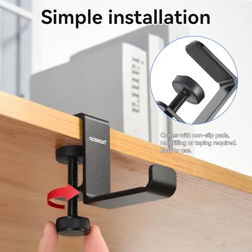 Foldable Headphone Stand for Desk, Aluminum Headset Single Foldable Stand