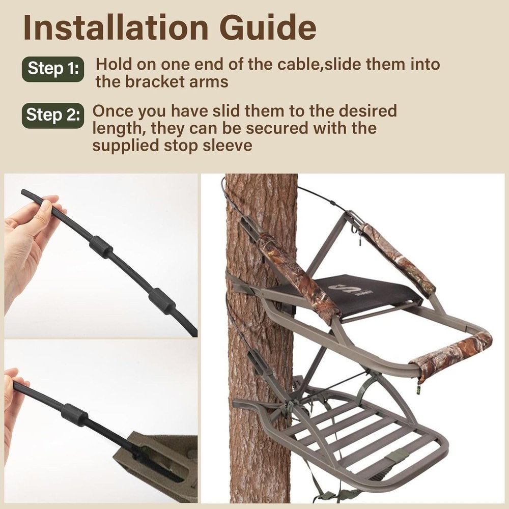 Climbing Tree Stand Replacement Cables for Summit Climber 65 Hang on Climb ....