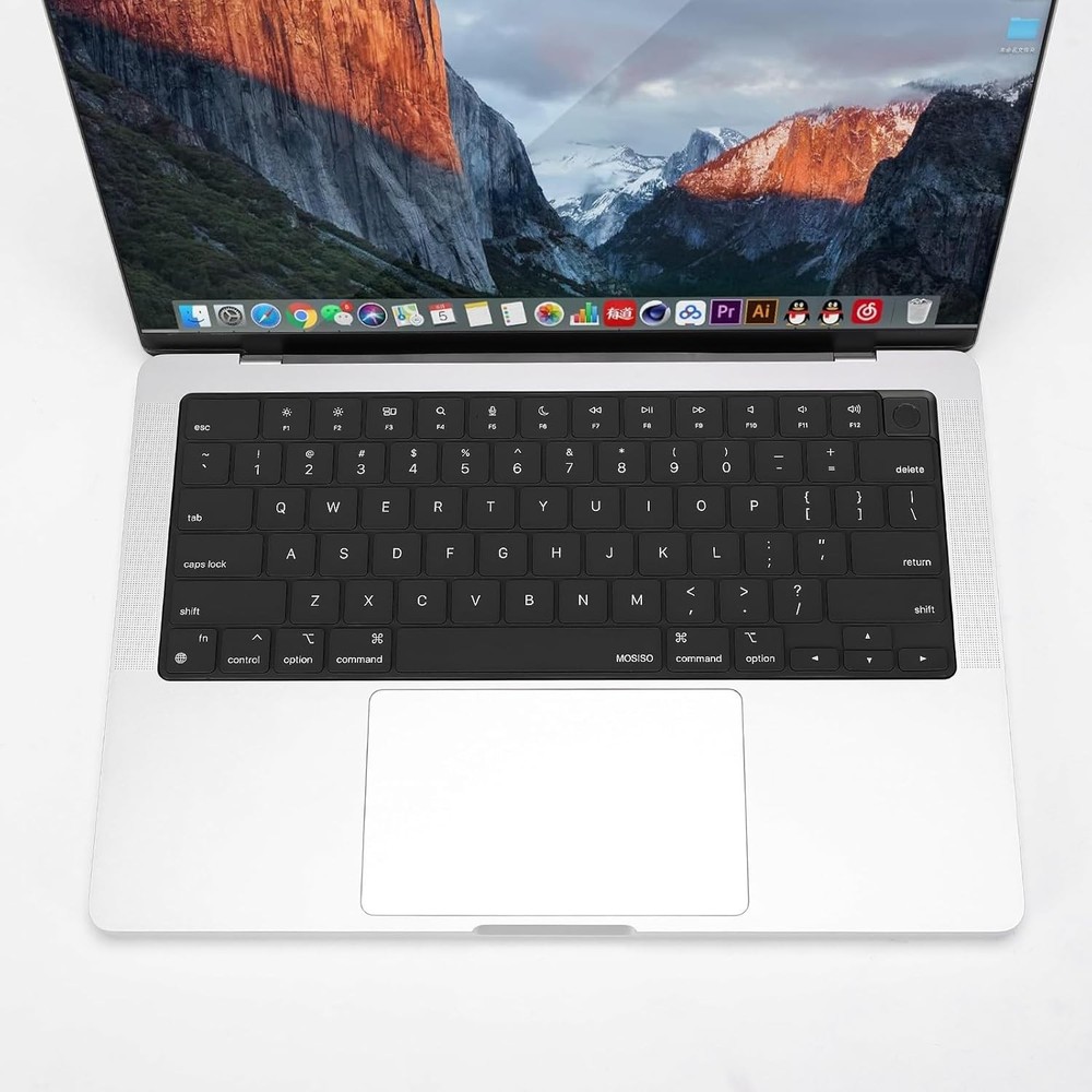 MOSISO Keyboard Cover with Solid Texture Compatible MacBook Air 15 Black