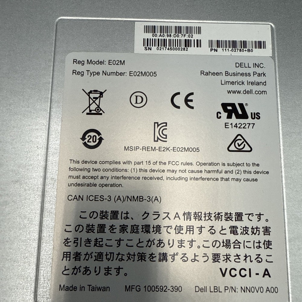 DELL PowerVault 12G-SAS-4 Controller Module - 04MCHF E02M 111-02780+B0