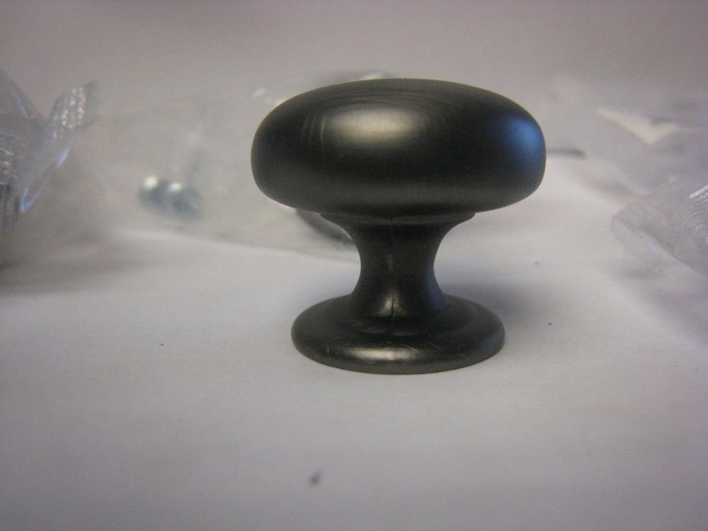 3 Decorative Hardware 2980 BNBDL Florence 1-1/4" Mushroom Cabinet Knobs solid