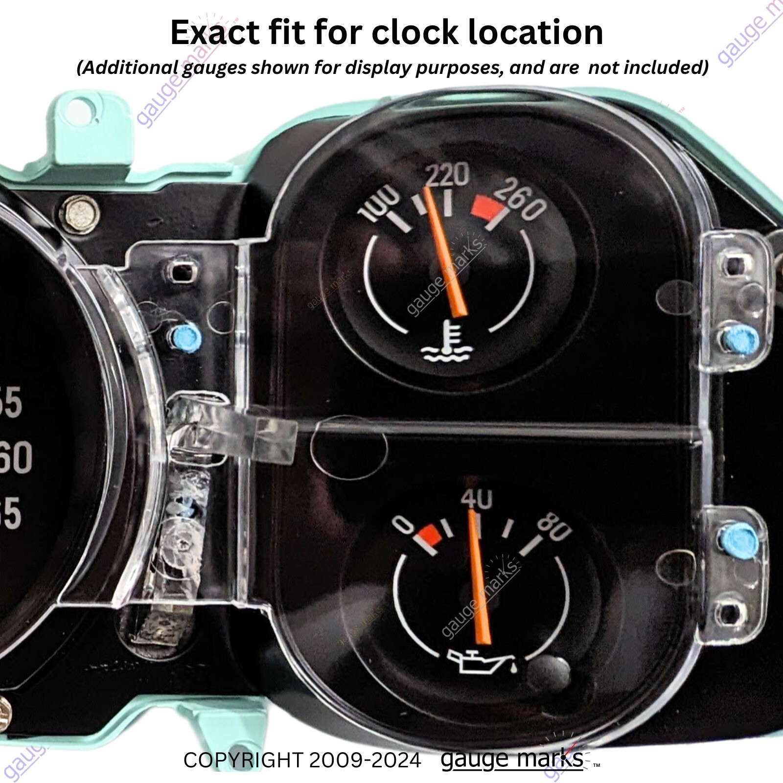 79 80 81 CAMARO OIL PRESSURE GAUGE - fits Gauge Cluster - Clock to OIL Gauge