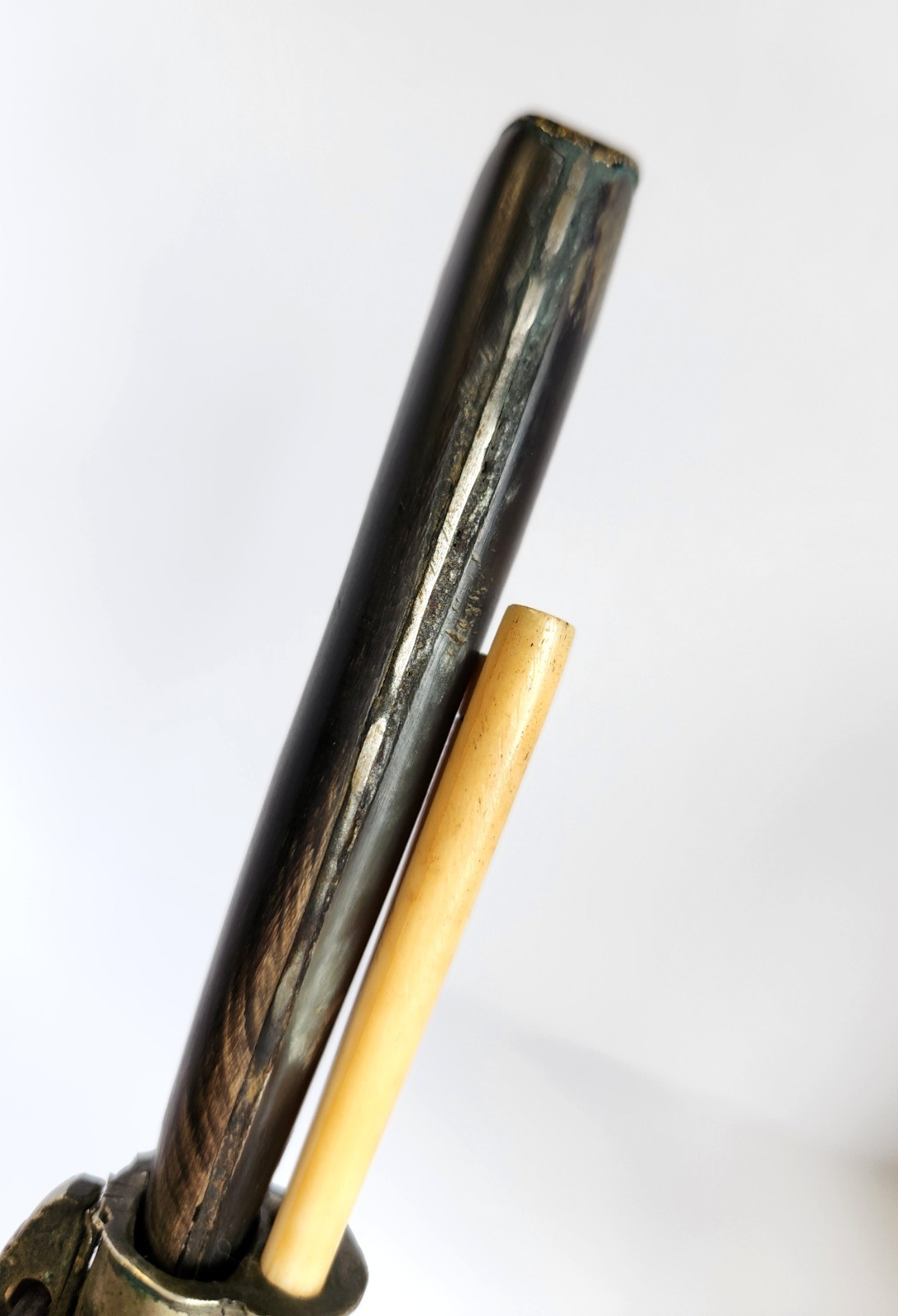 Antique Asian Chinese Knife Bone Chopsticks Traveling Eating Trousse Set