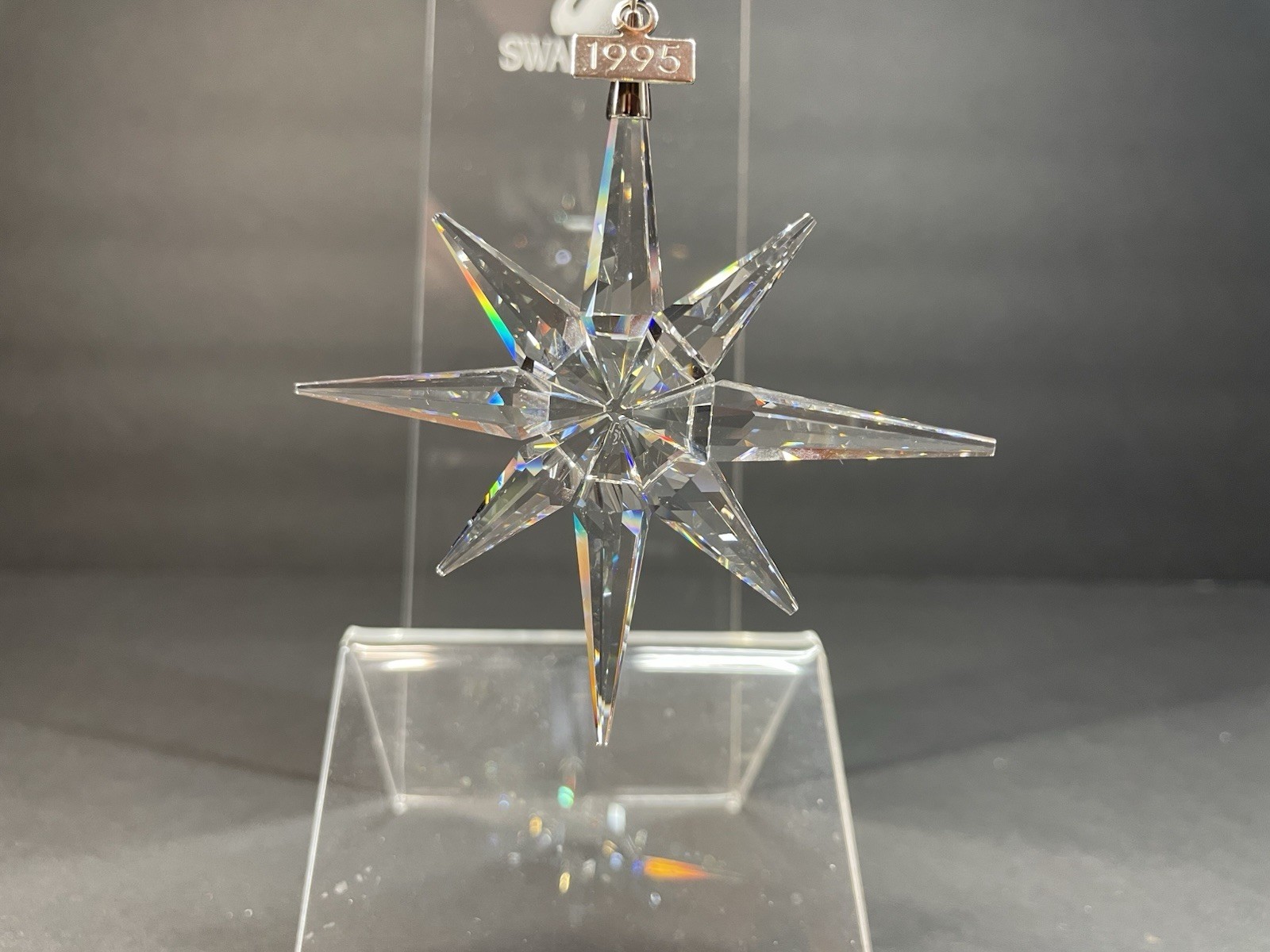 Swarovski Crystal 1995 Large Annual Edition Christmas Holiday Ornament 194700