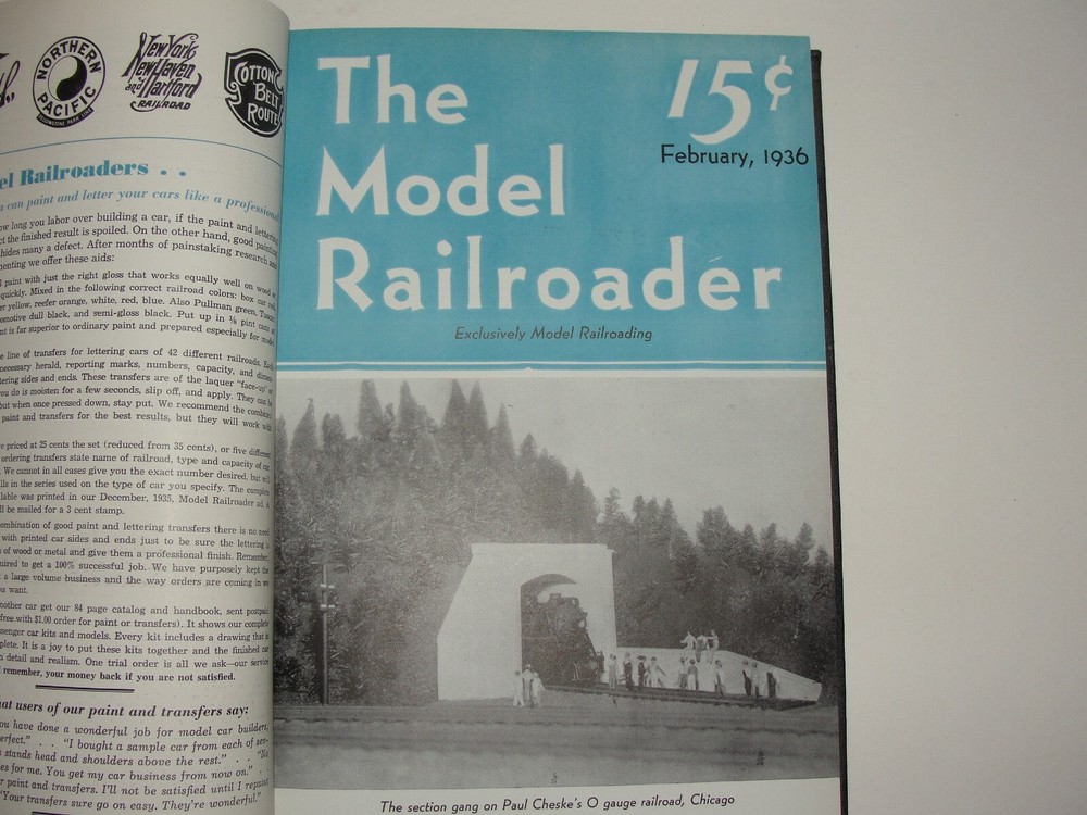 THE MODEL RAILROADER Original Kalmbach Bound Volume 3, 1936