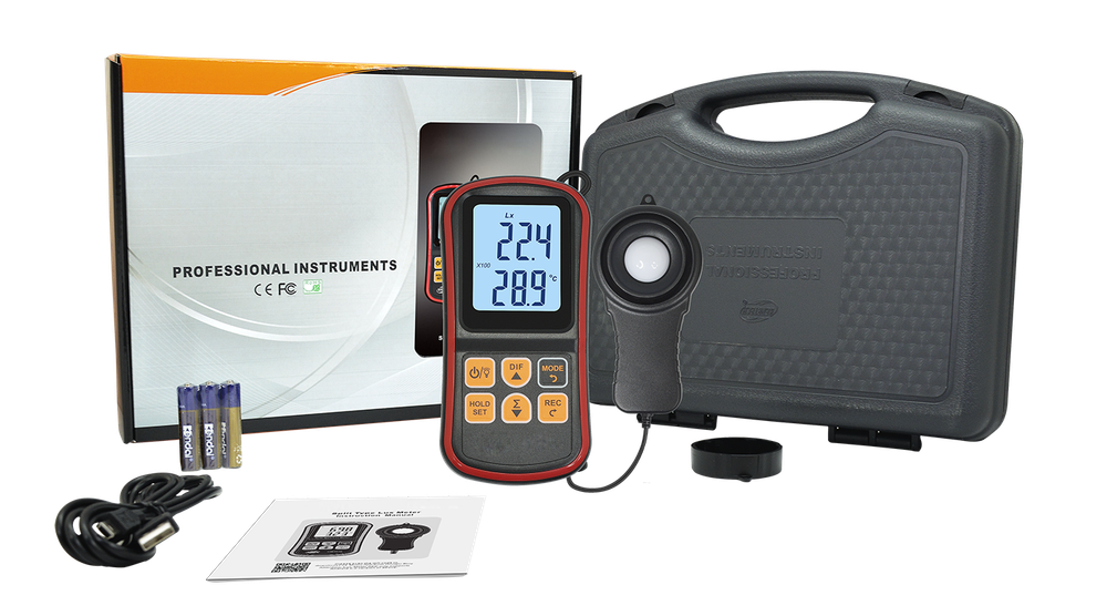 Split Type Lux Meter 1030（0 ~ 200,000Lux（0 ~20000Fc）