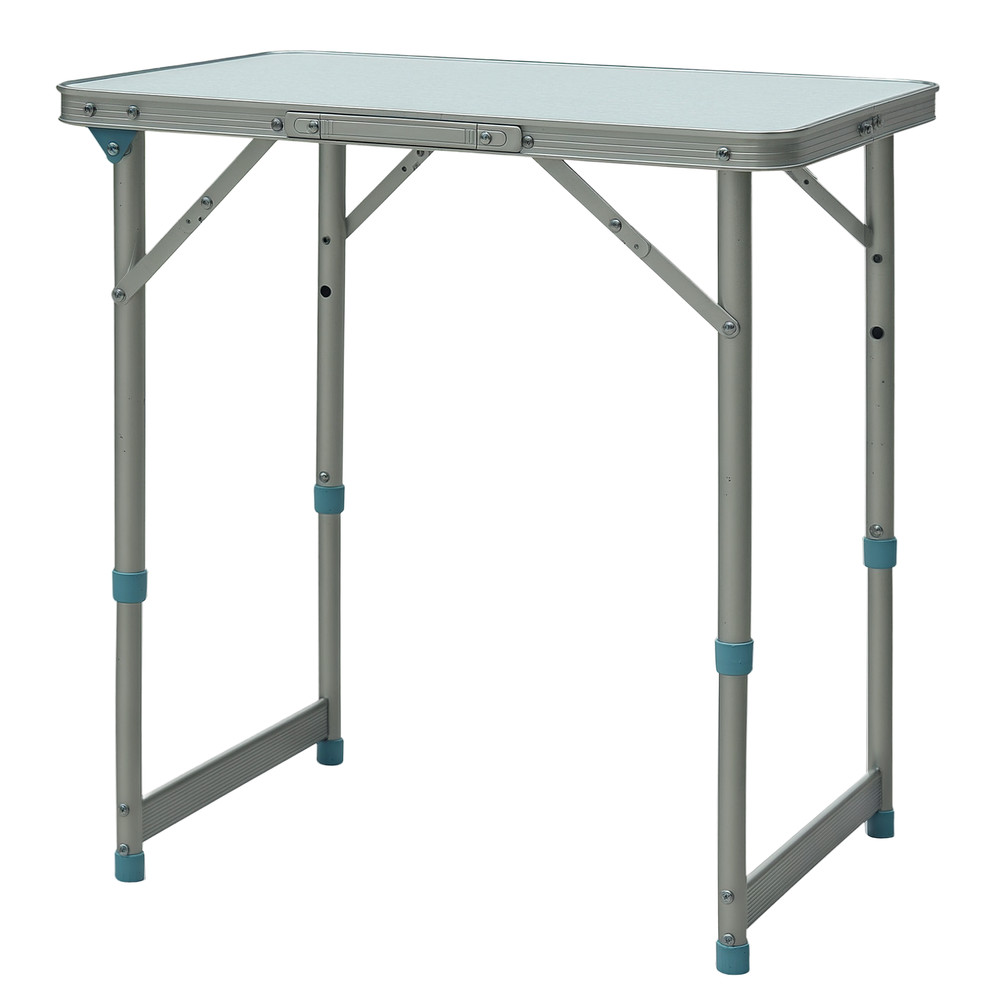 23" Adjustable-Height Folding Camping Table Portable Table