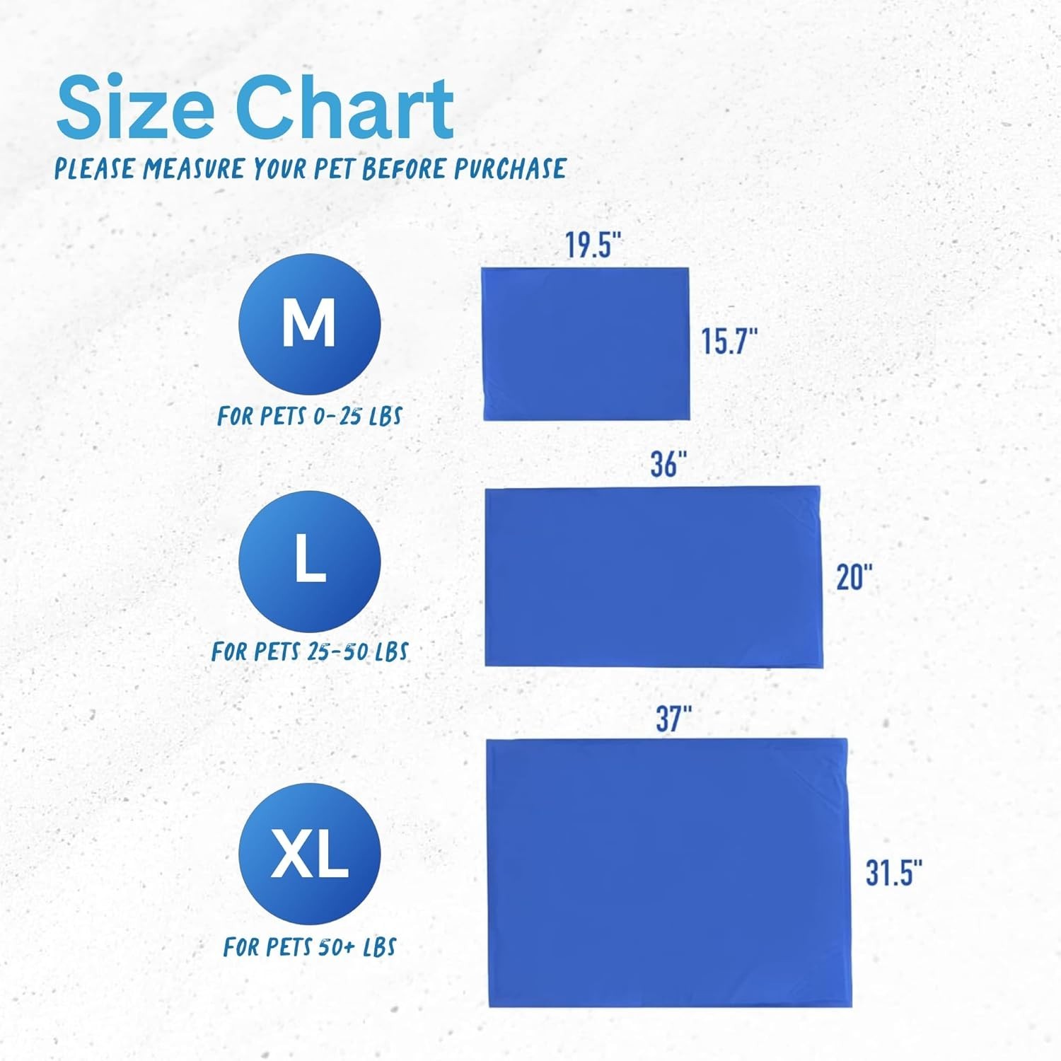 The Green Pet Shop Chillz Gel Mat, Medium - Pressure-Activated Cooling Pad