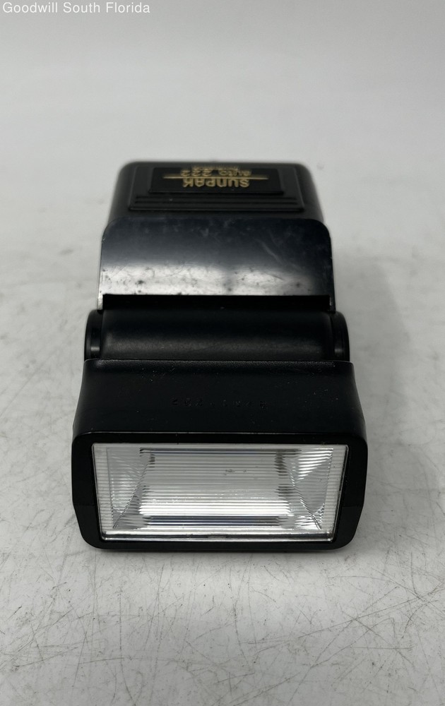 Sunpak Auto 222 Black Camera Attachment Flash Thyristor Not Tested