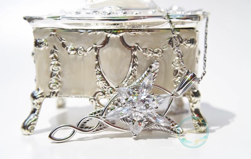 Arwen Lord of The Rings Evenstar Pendant Necklace S925 Silver Jewelry Gift New