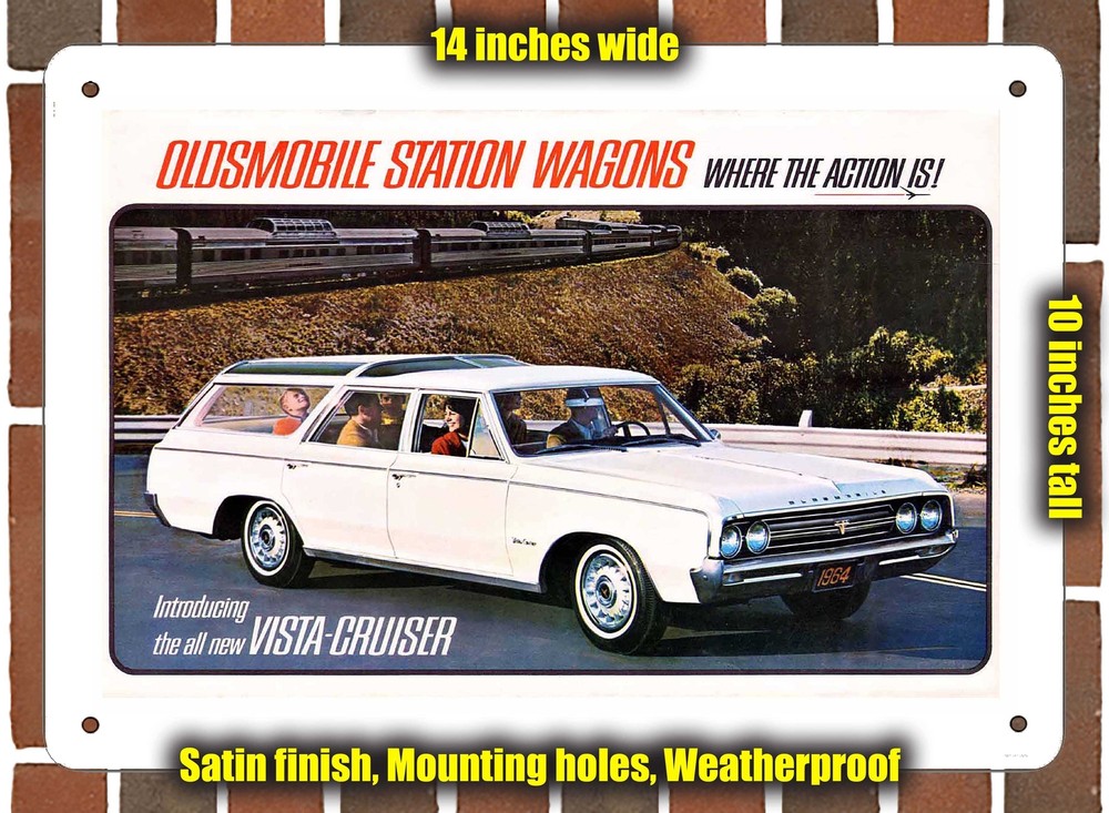 Metal Sign - 1964 Oldsmobile Wagons