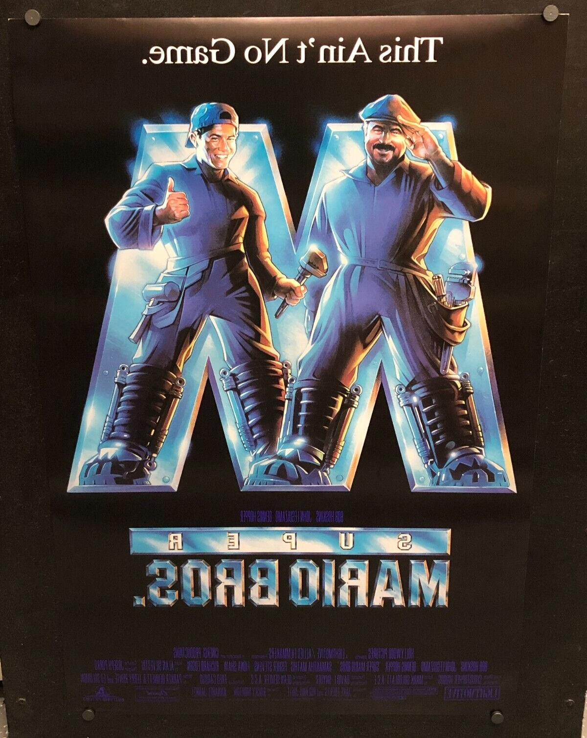 SUPER MARIO BROS. (1993) Movie Poster 27x40 One Sheet / Double Sided / Rolled