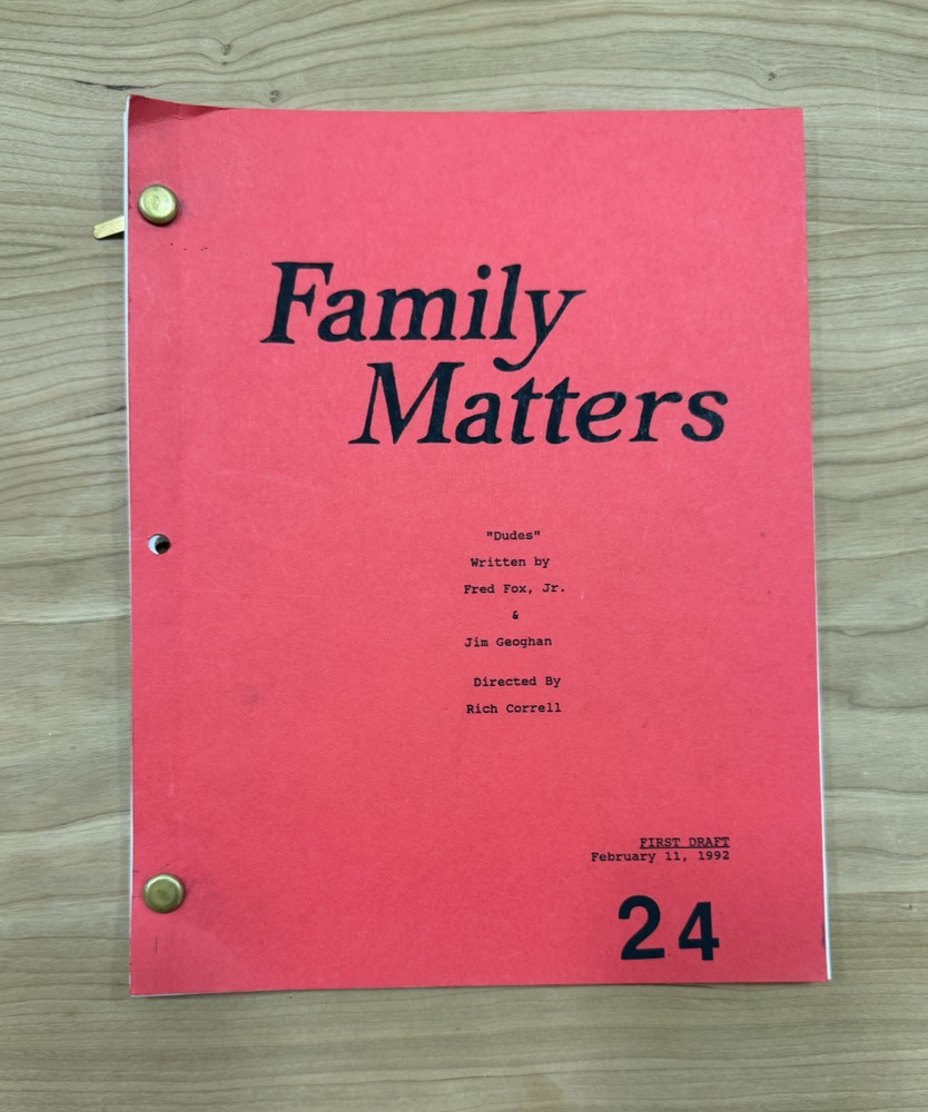 Family Matters TV Show Script