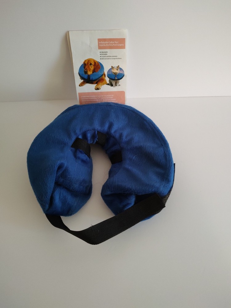 Dog MX Inflatable E-Collar Medium/Comfortable/Washable/Adjustable-Used