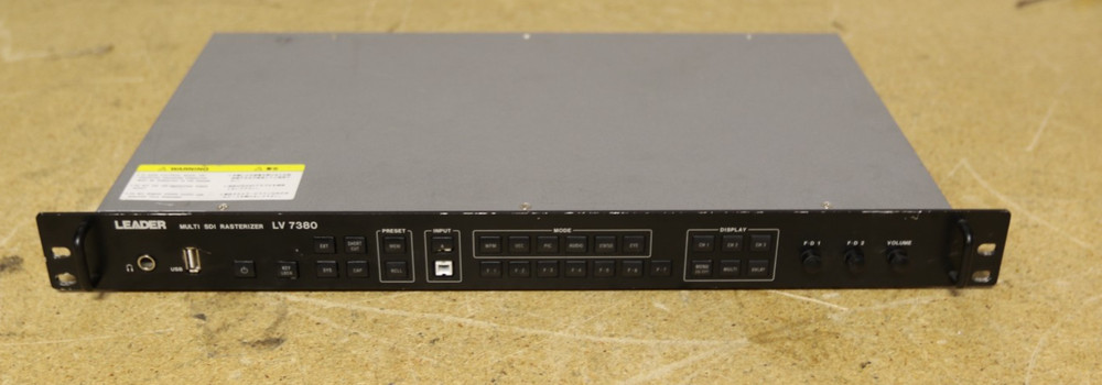 Leader LV 7380 Multi-Screen Dual HD/SD-SDI Rasterizer
