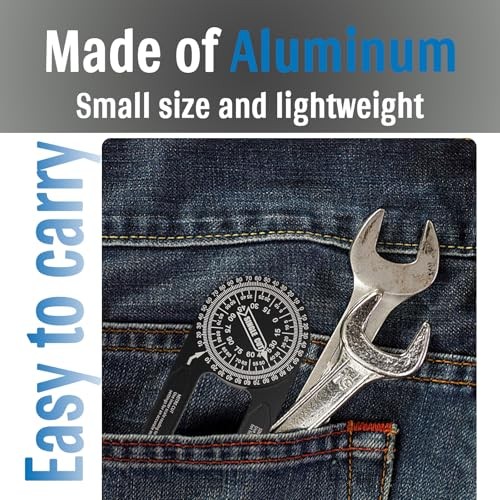 SameYa 7.28 Inch Precision Miter Saw Protractor, Aluminum Protractor Angle