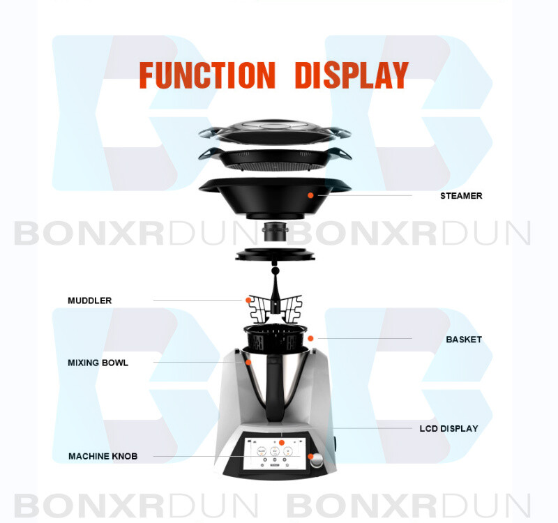 Kitchen Appliances Automatic Multifunctional Cooking Machine Robot Mixer 1500w