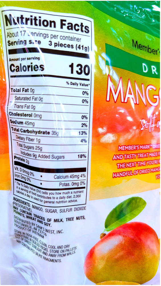 Member's Mark Dried Mango 24 Oz EXP 08/2026