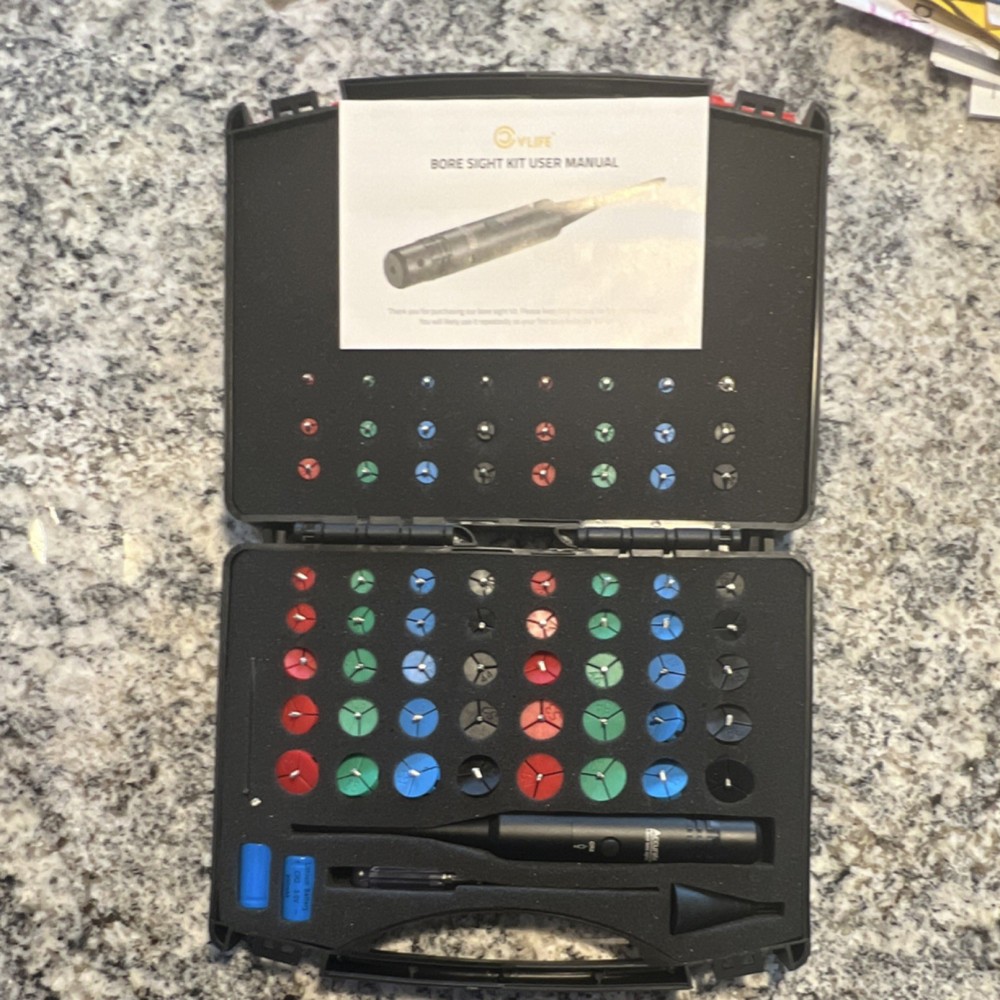 Vlife Bore Sight Kit Multiple Caliber Adapters with Case