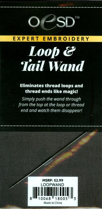 OESD™ Loop & Tail Wand - Eliminates Thread Loops and Thread Ends Like Magic!