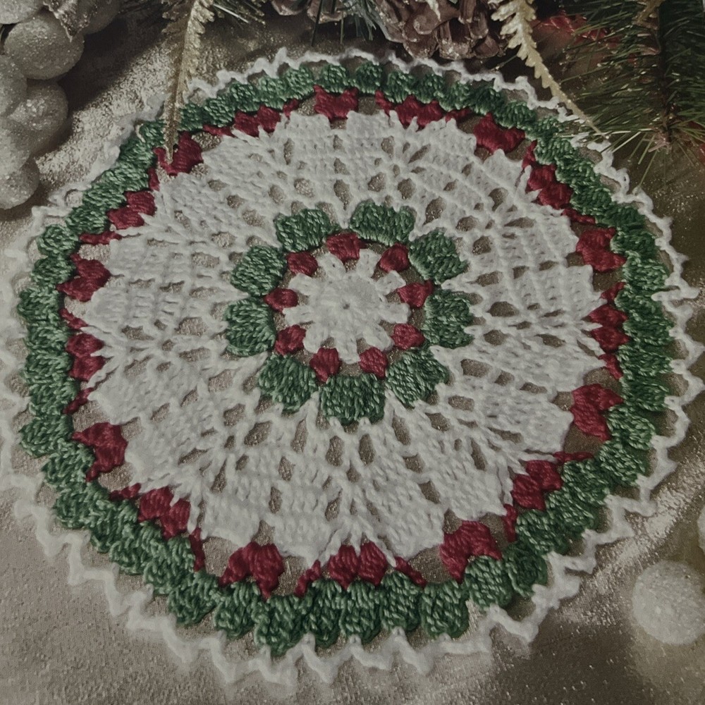 CROCHET  ~ “Deck The Halls Doily” ~ PATTERN ~