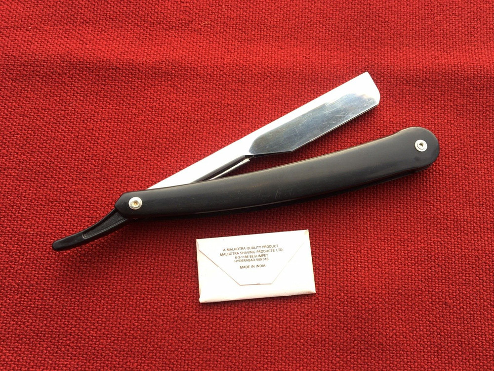 Vintage USSR Straight Razor Replaceable Disposable Blades
