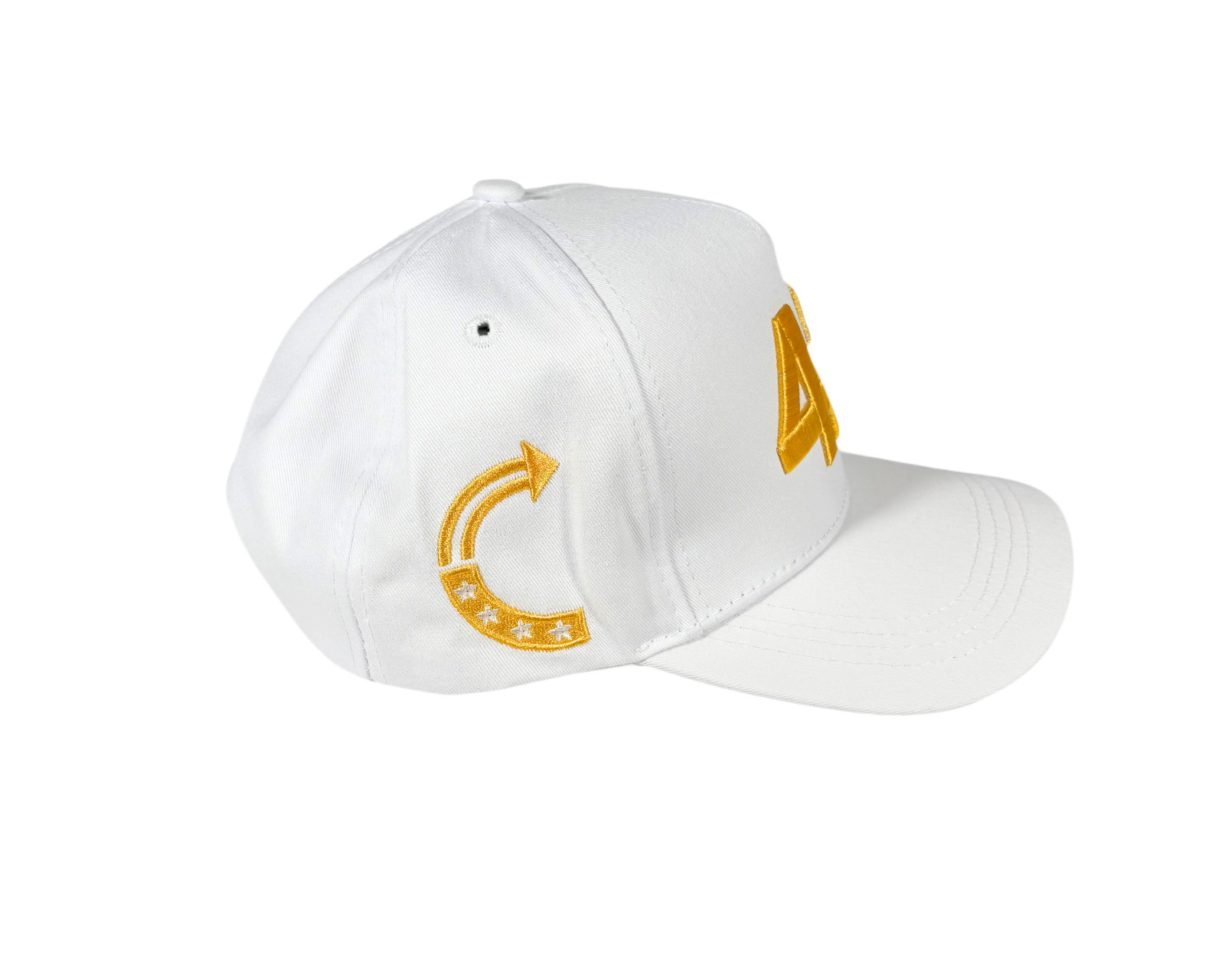 Charlie Kirk 47 White Gold Hat TPUSA Turning Point USA Adjustable Cap USA MAGA