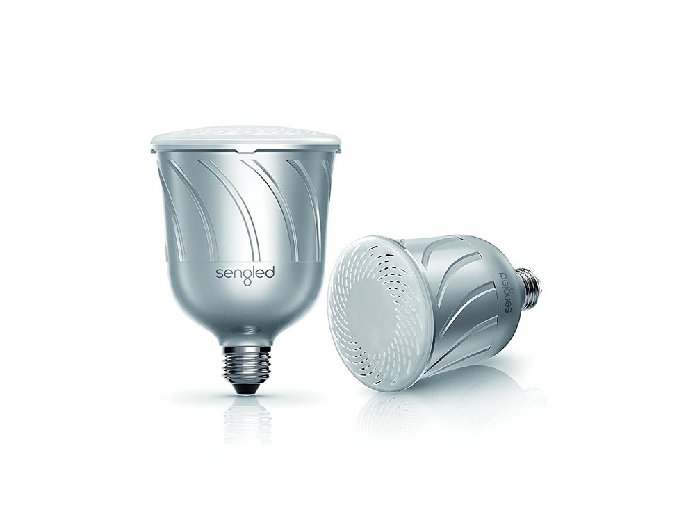 JBL Sengled Smart Bluetooth Speaker, App Controlled LED Light Bulbs (Pewter)