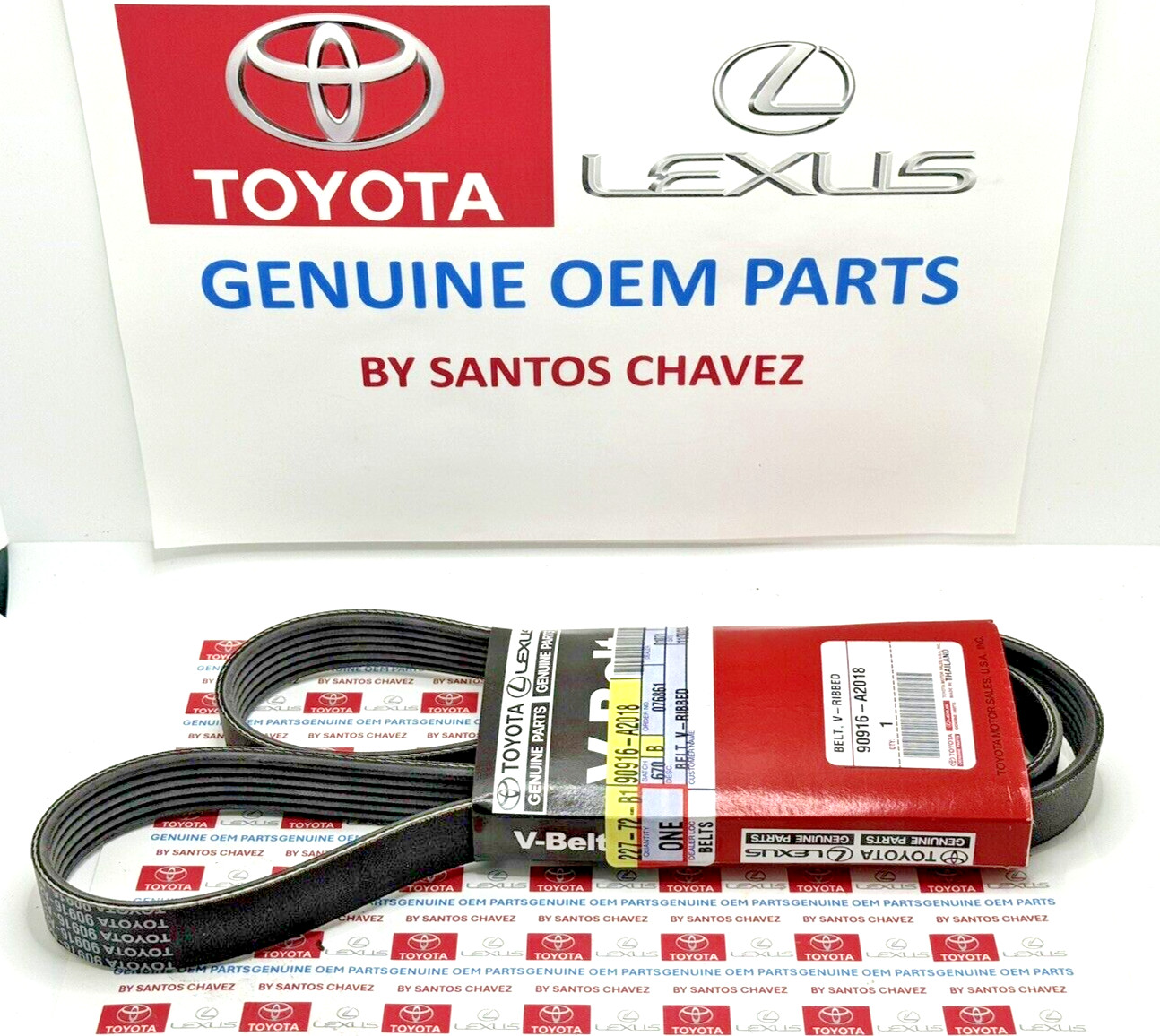 09-11 Toyota Corolla,Matrix Serpentine Drive Fan Belt GENUINEOEM PART90916-A2018