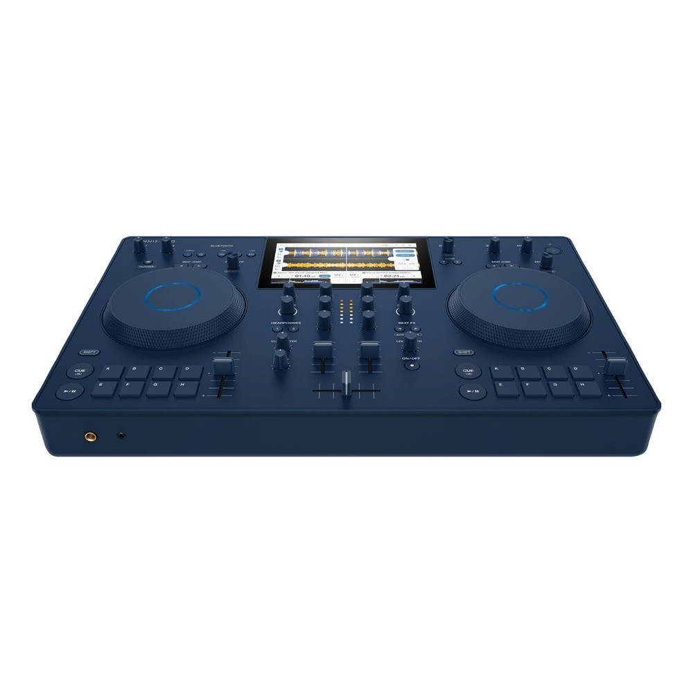 AlphaTheta OMNIS-DUO Portable Battery Powered Bluetooth DJ Controller w Headp...