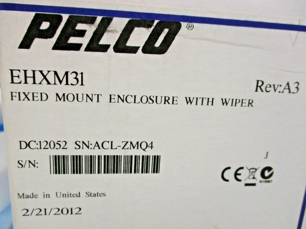 PELCO, EHXM31, FIXED MOUNT ENCLOSURE WITH WIPER , SURPLUS