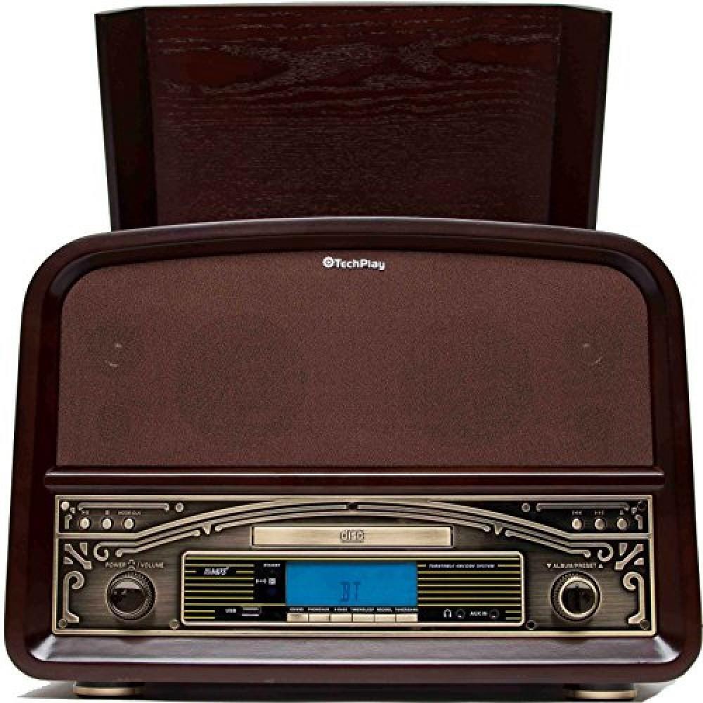 TECHPLAY TCP9560 COMPACT SHELF STEREO SYSTEM RECORD PLAYER BLUETOOTH CD RADIO