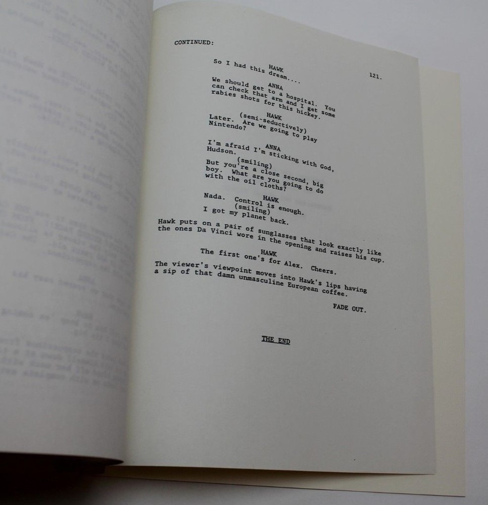 Hudson Hawk / Daniel Waters 1990 Movie Script Screenplay, Bruce Willis action