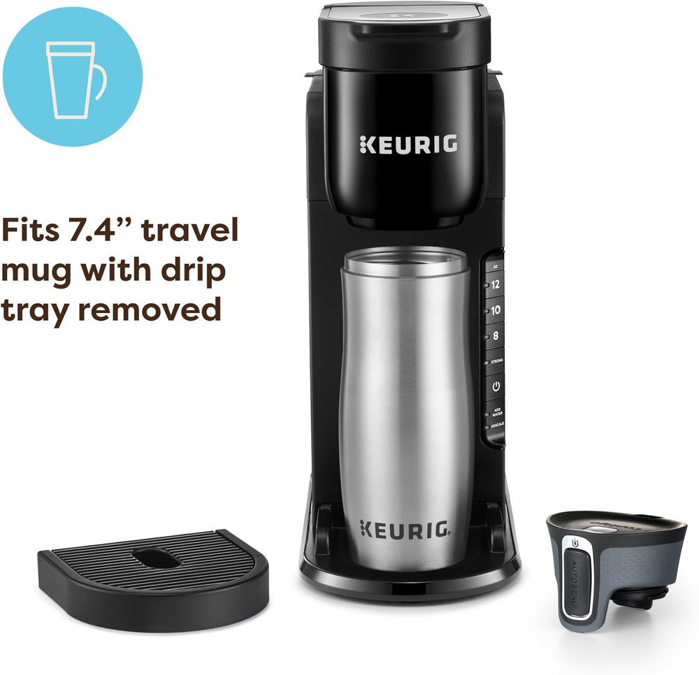 K-Express Single Serve K-Cup Pod Coffee Maker, 3 Brew Sizes, Strong Button Featu