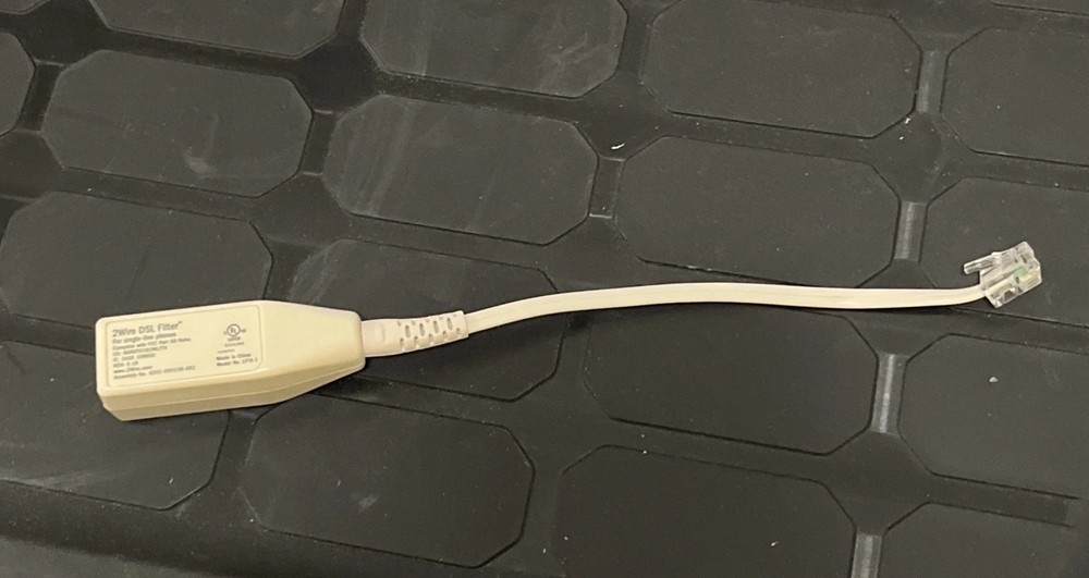 2Wire DSL Filter for Single-Line Phones LFT4-1PT Inline Adapter