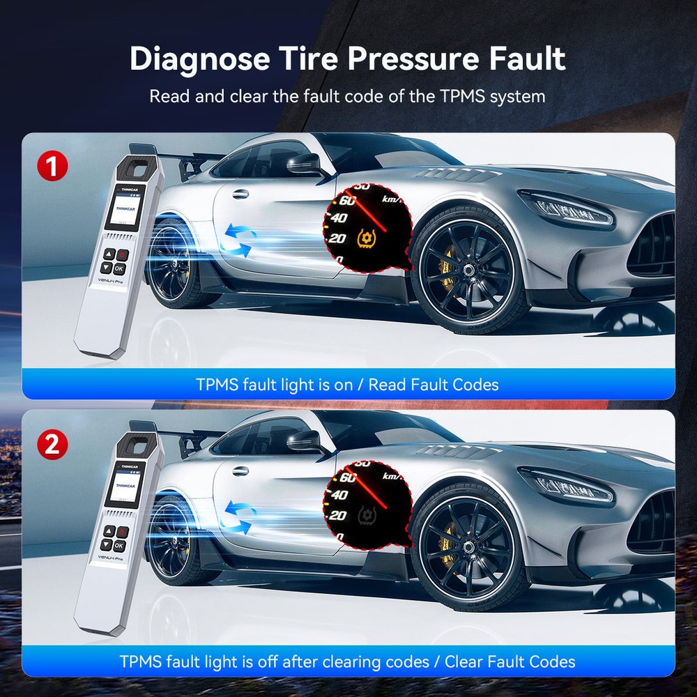 MUCAR 892BT TPMS Scanner AI Diagnostic Tool Bidirectional ECU Coding 35+Services