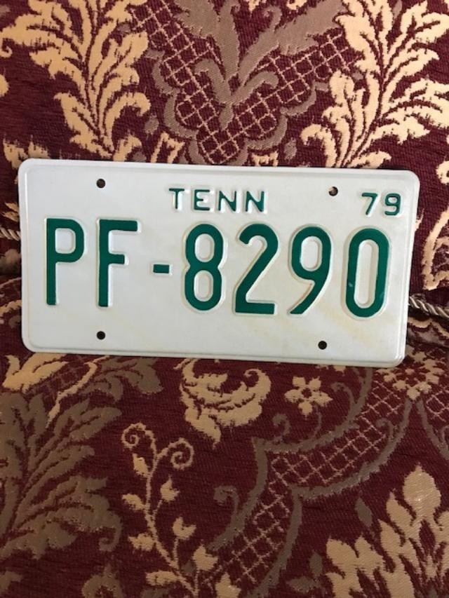 1979 Vintage Tennessee automobile License Plate New Never used.