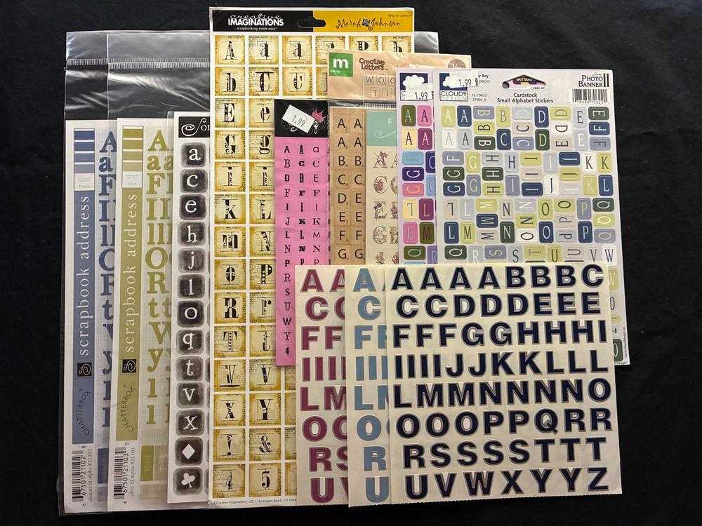 ASSORTED ALPHABET STICKERS