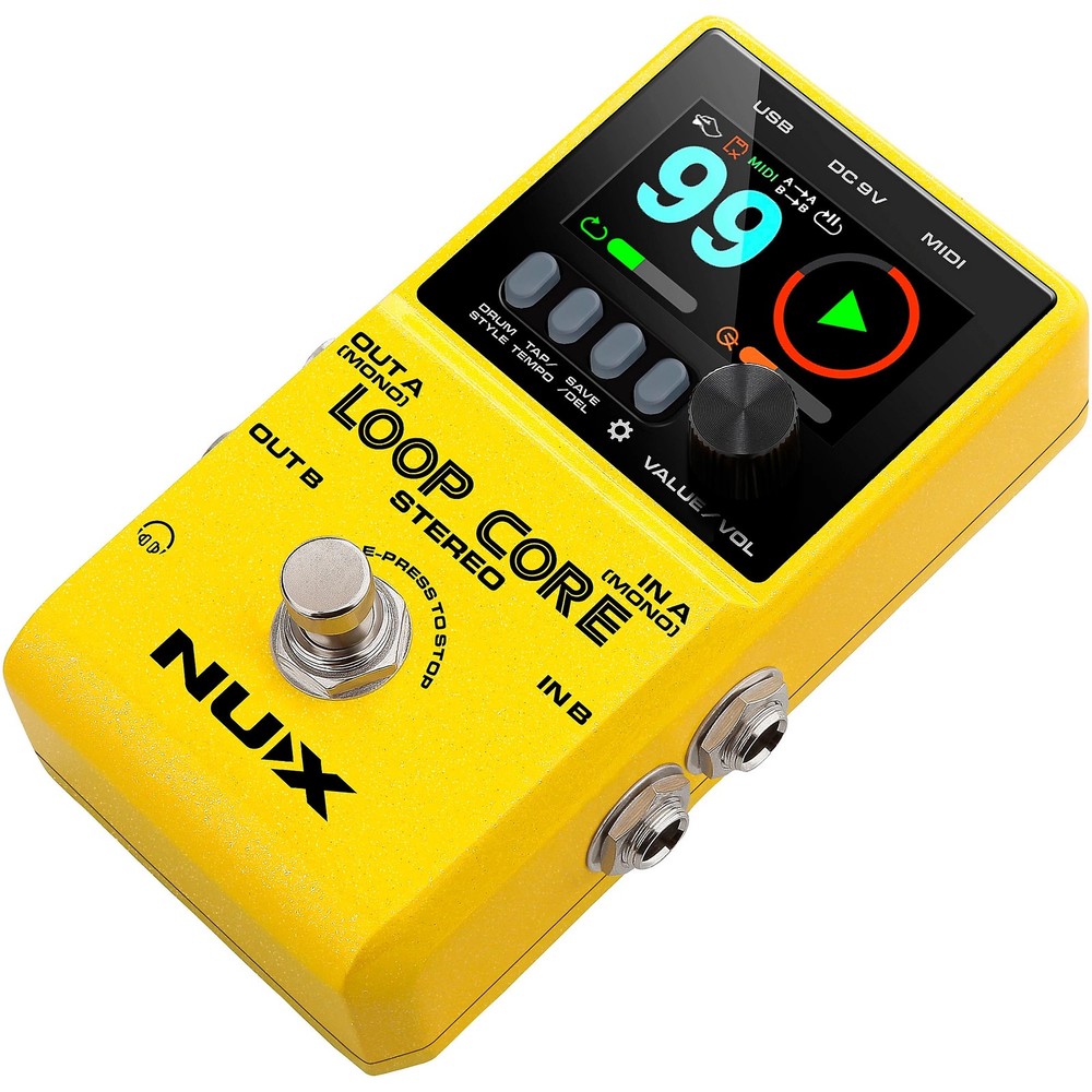 NUX Loop Core Stereo Looper Effects Pedal
