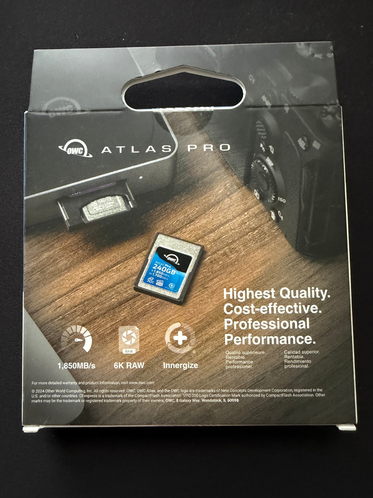 NEW Sealed OWC 240GB Atlas Pro CFexpress 4.0 Type A Memory Card