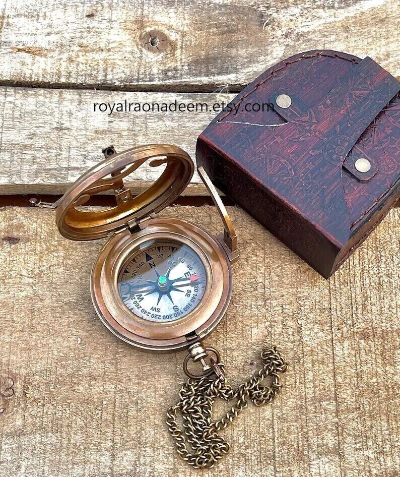 Compass Personalized Engraved Compass Christmas Gift Vintage