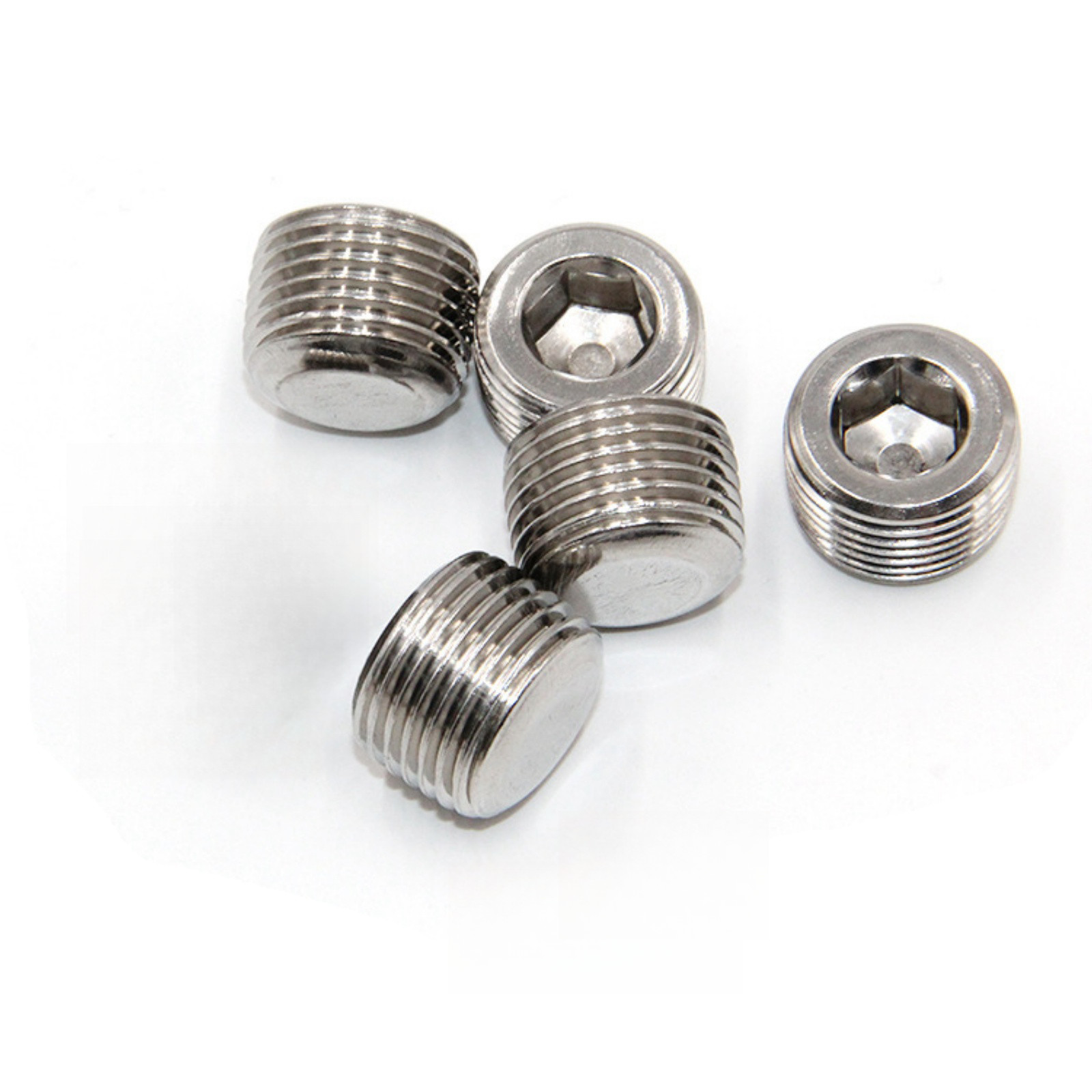 X100 NPT PLUG 1/8" INTERNAL HEX COUNTERSUNK PIPE FITTING MALE THREAD PIPE PLUGS